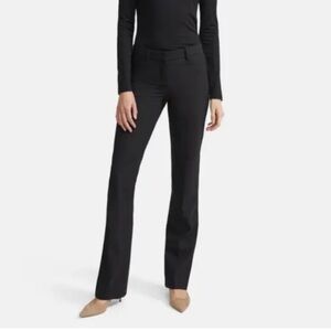 THEORY Womens Straight Fit Trousers Super Slim Solid Black Size US 6